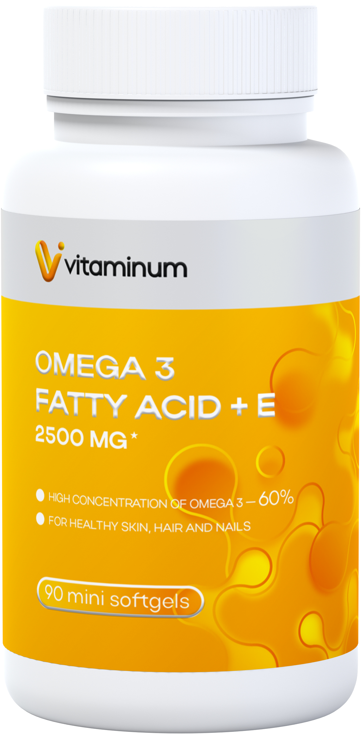  Vitaminum ОМЕГА 3 60% + витамин Е (2500 MG*) 90 капсул 700 мг   в Колпине