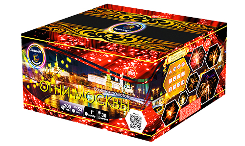  Батарея салютов Огни Москвы (Веер)  в Колпине